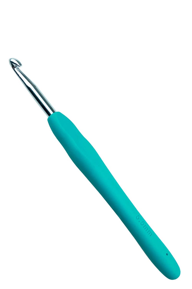 Mdoker Size I/9(5.5mm) Crochet Hook Extra Long Crochet Hooks for Arthritic Hands Ergonomic Grip Soft Handles for Beginners and Experiecced Crochet Lover Comfortable/Easy to Use - Image 1